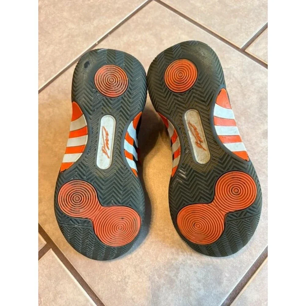 Adidas DON Issue 5 Basketball Shoes Donovan Mitchell Black Impact Orange Size 6